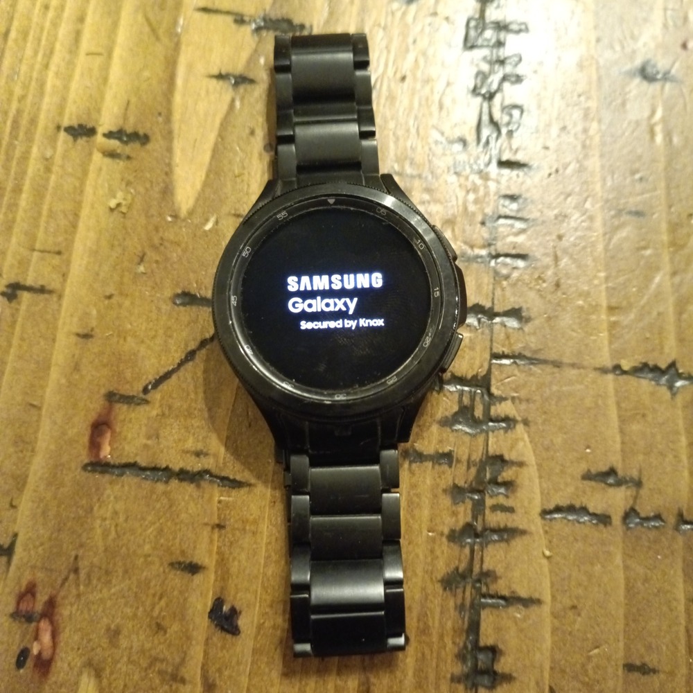Samsung Galaxy Watch 46mm Stainless Steel Black GPS LTE Smartwatch SM-R805U fb